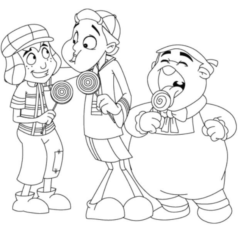 Desenho de Chaves para imprimir