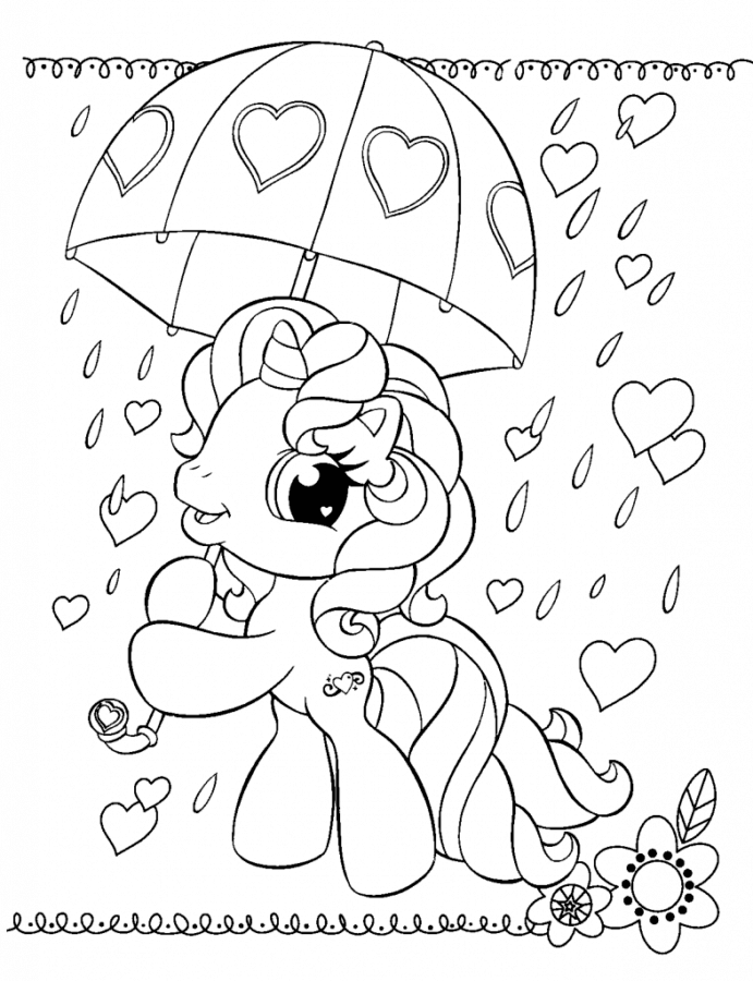 Desenho de My Little Pony para imprimir