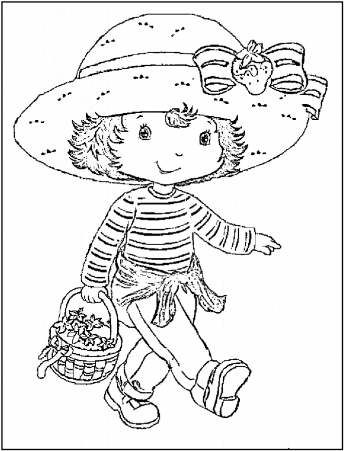 Desenho de Moranguinho para imprimir