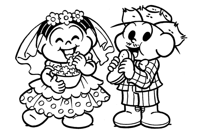 Desenho de Turma da Mônica para imprimir