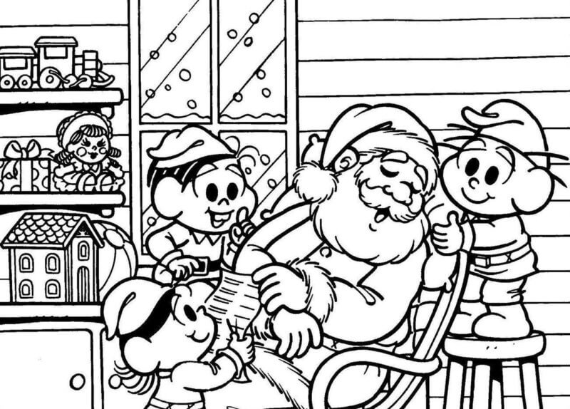 Desenho de Turma da Mônica para imprimir