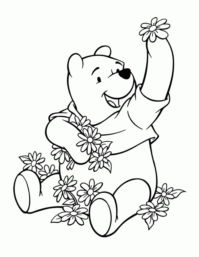 Desenho de Ursinho Pooh para imprimir