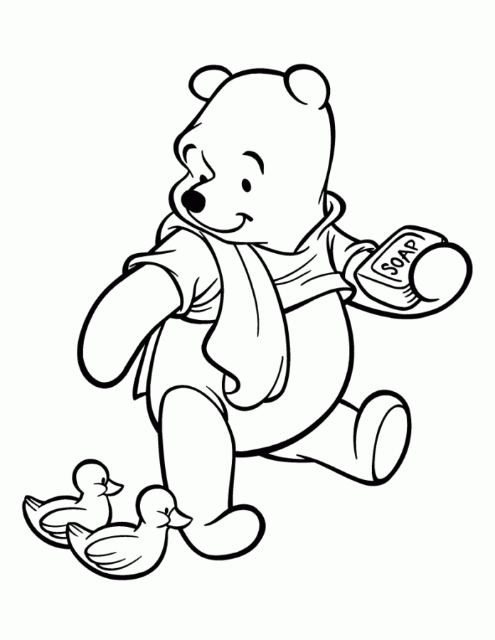 Desenho de Ursinho Pooh para imprimir