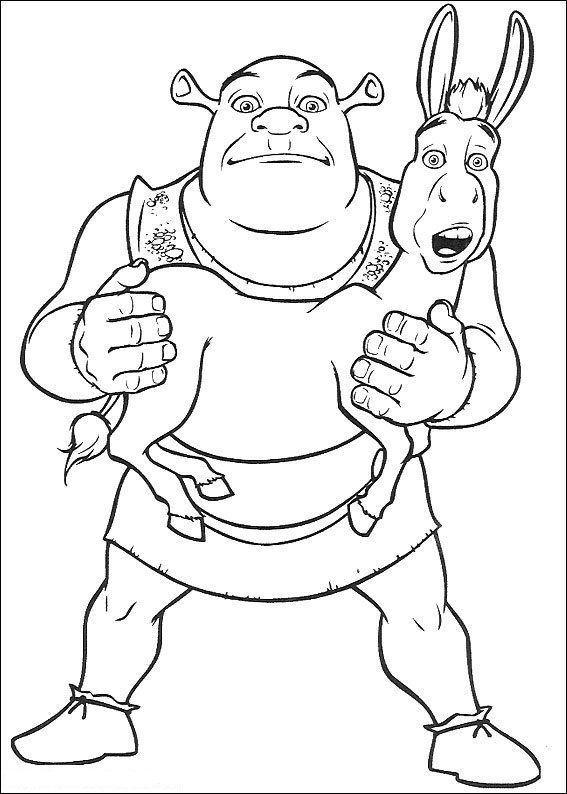 Desenho de Shrek para imprimir