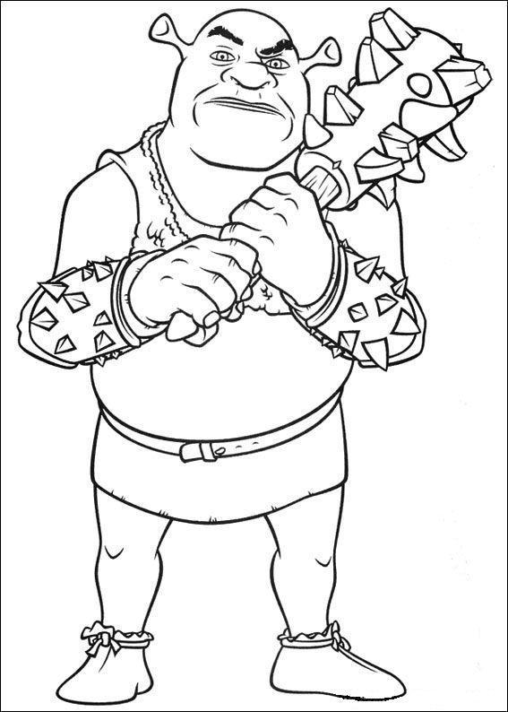 Desenho de Shrek para imprimir