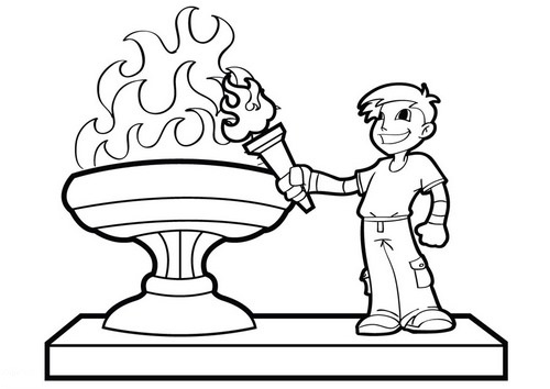 Desenho de Olimpíadas (Jogos Olímpicos) para imprimir