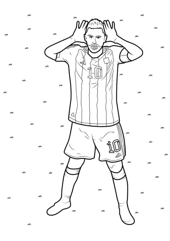 Lionel Messi Para Colorir E Imprimir