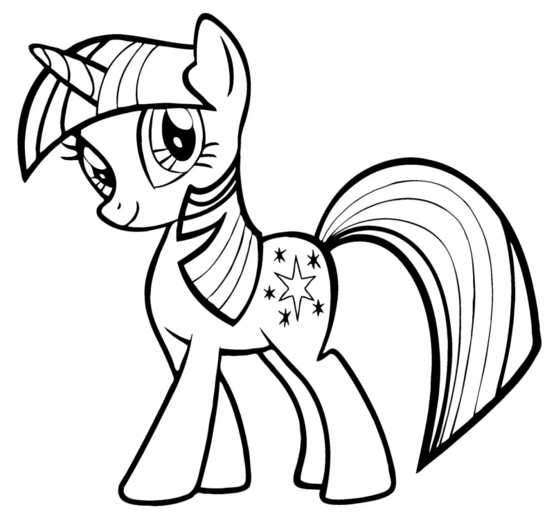 my little pony desenho para colorir