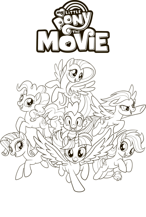 my little pony desenho para colorir