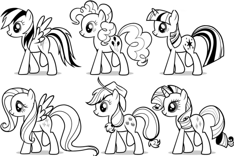 my little pony desenho para colorir