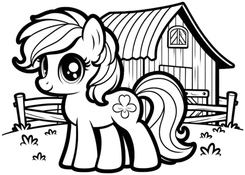 my little pony desenho para colorir