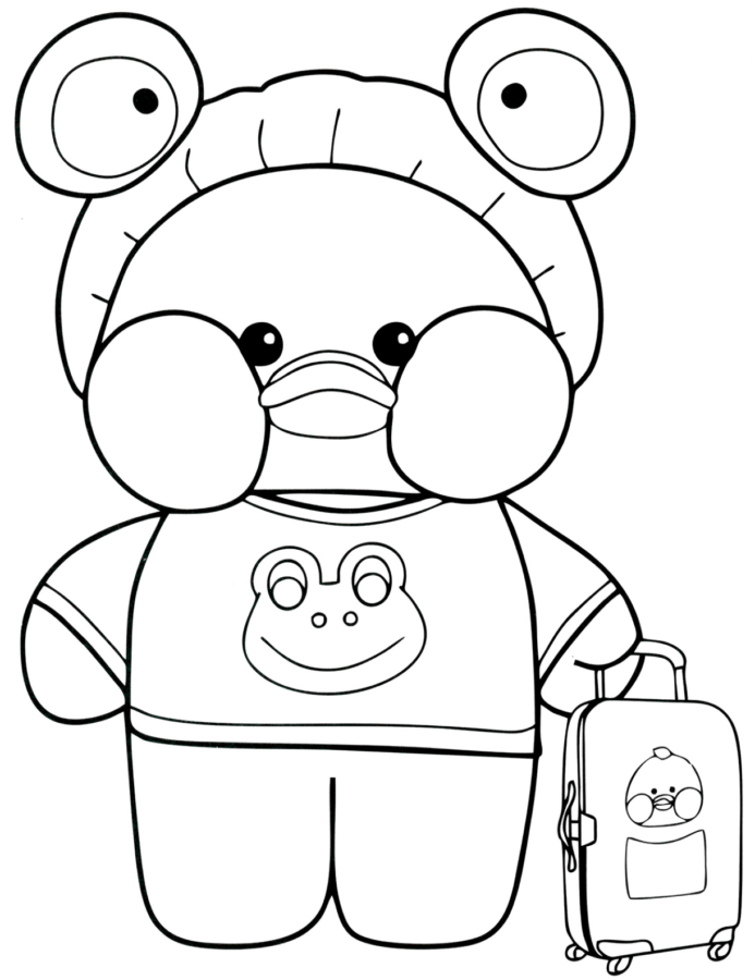 Desenho de Paper Duck para imprimir