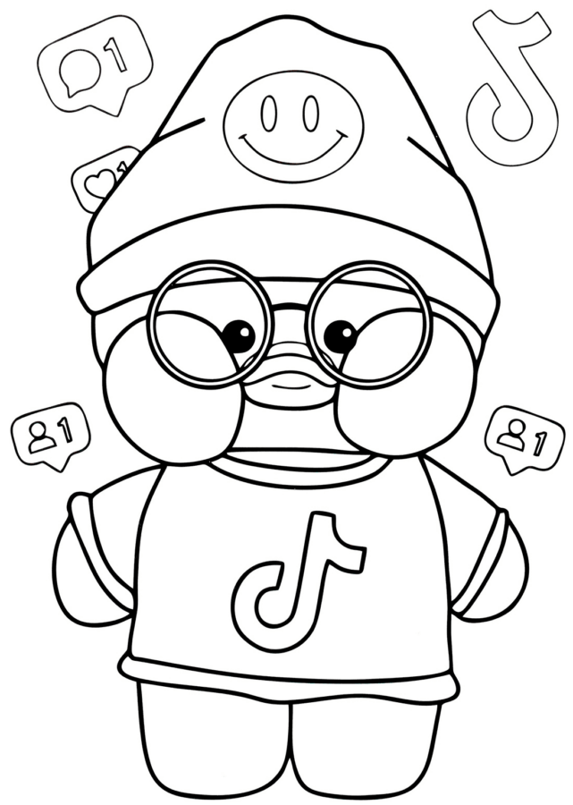 Desenho de Paper Duck para imprimir
