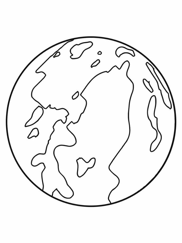 Desenho de Planetas para imprimir