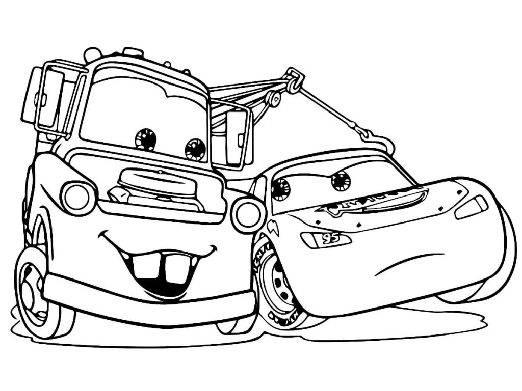 desenho para colorir carros disney