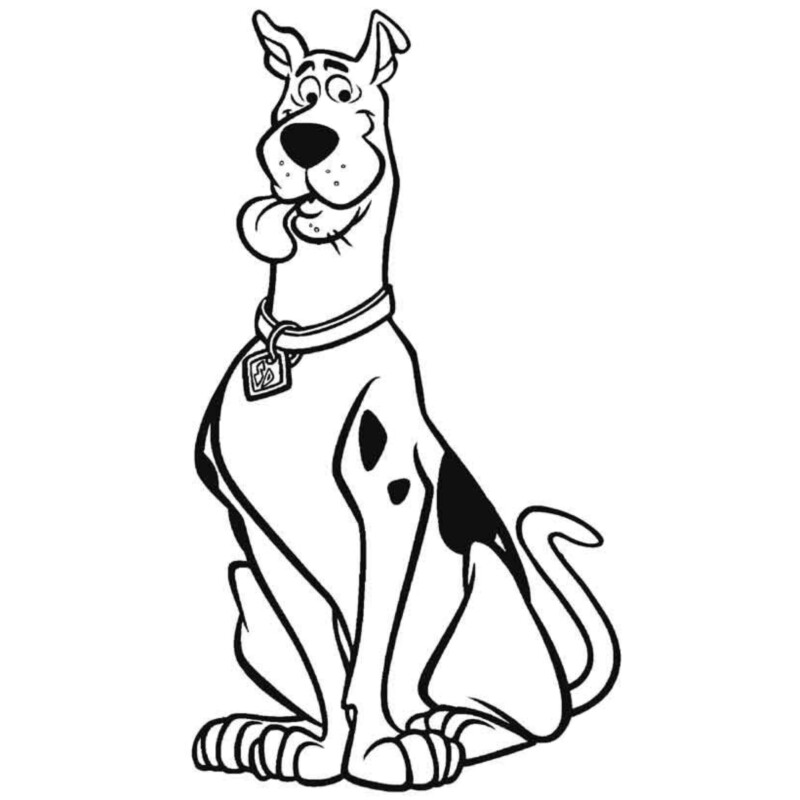 Desenho de Scooby-Doo para imprimir