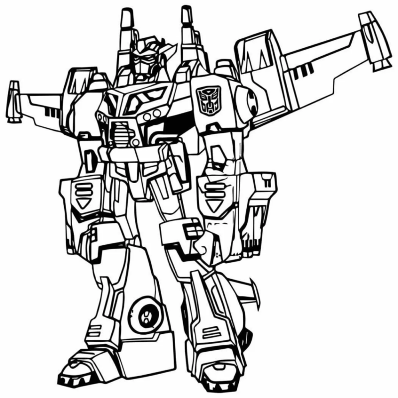 desenho para colorir do transformers