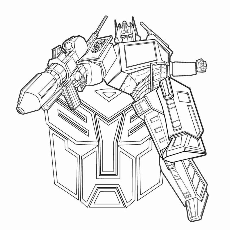 desenho para colorir do transformers