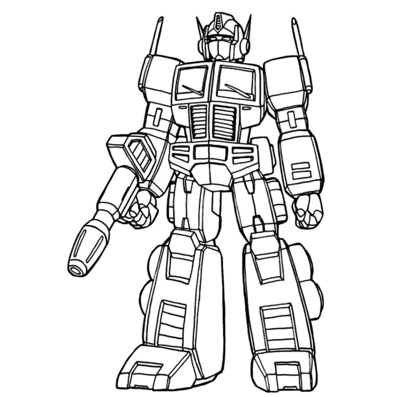 desenho para colorir do transformers