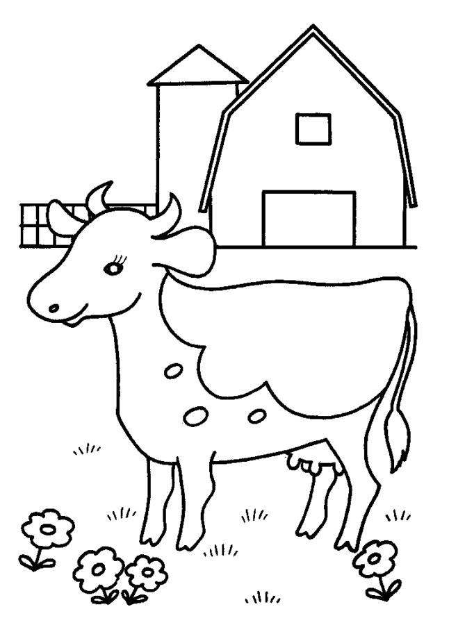 Desenho de Vacas para imprimir