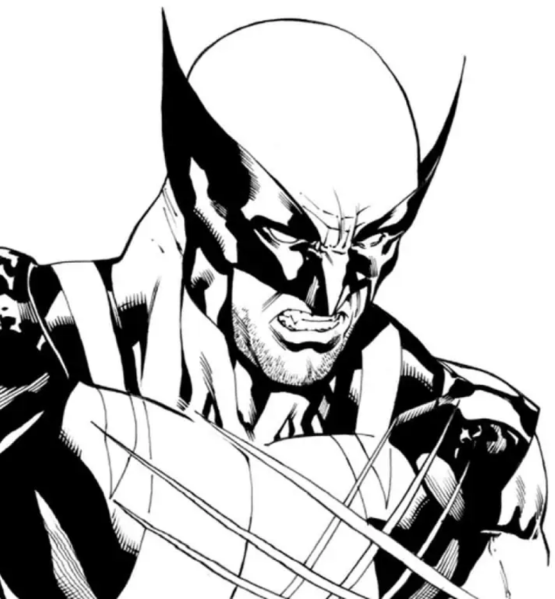 wolverine desenho para colorir