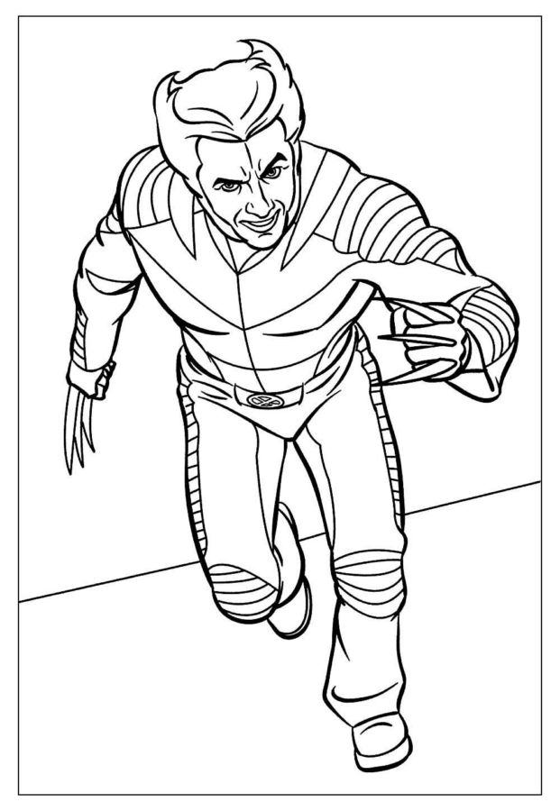 wolverine desenho para colorir