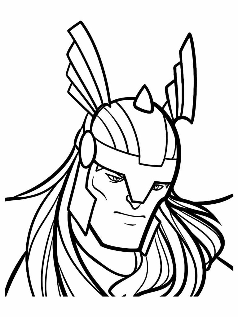 Desenho de Thor para imprimir