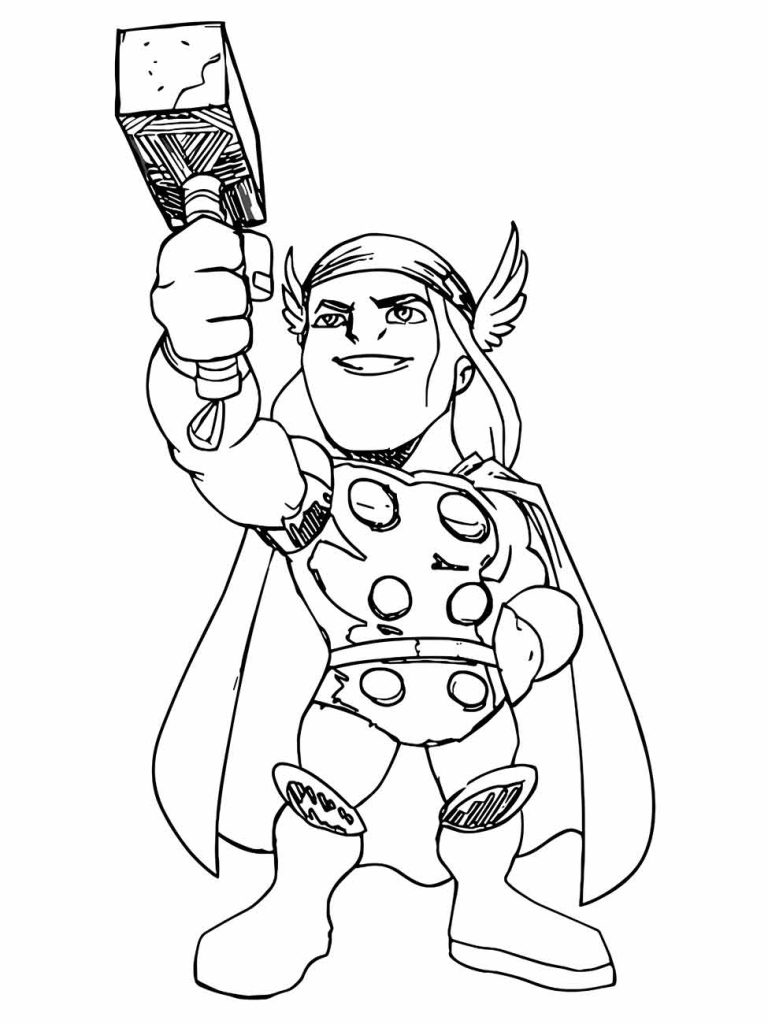 thor desenho para colorir