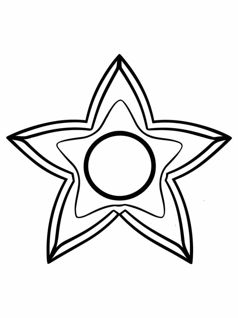 Desenho de Estrela para imprimir