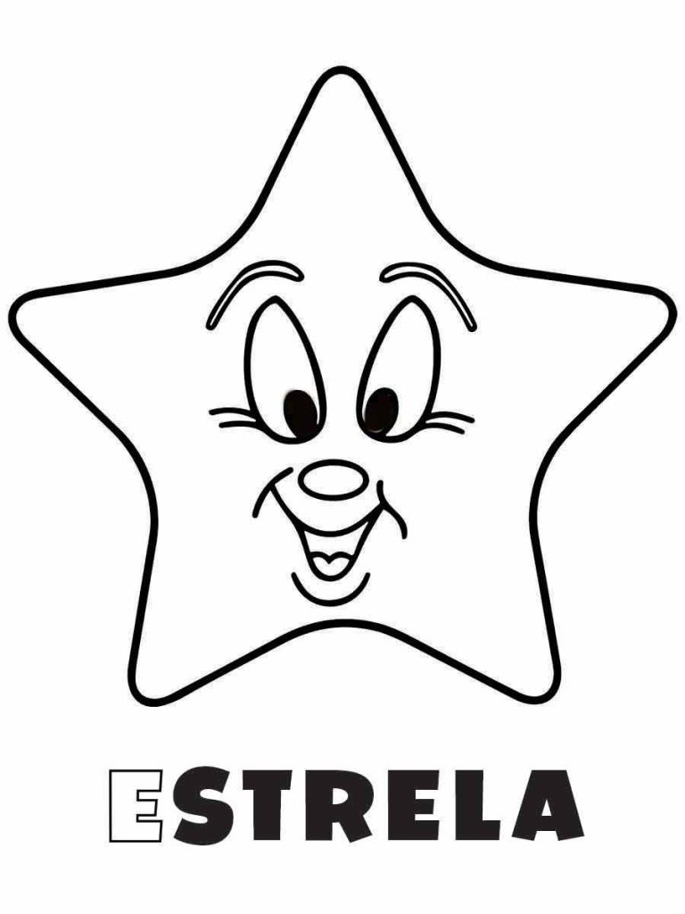 Desenho de Estrela para imprimir