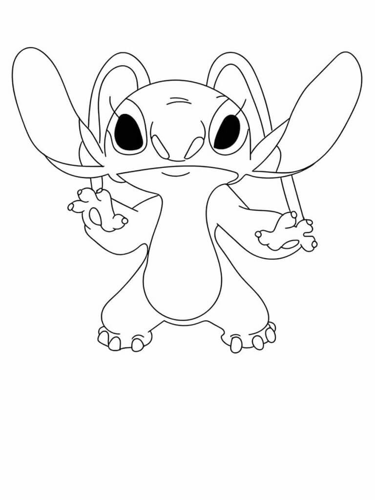 Desenho de Lilo & Stitch para imprimir