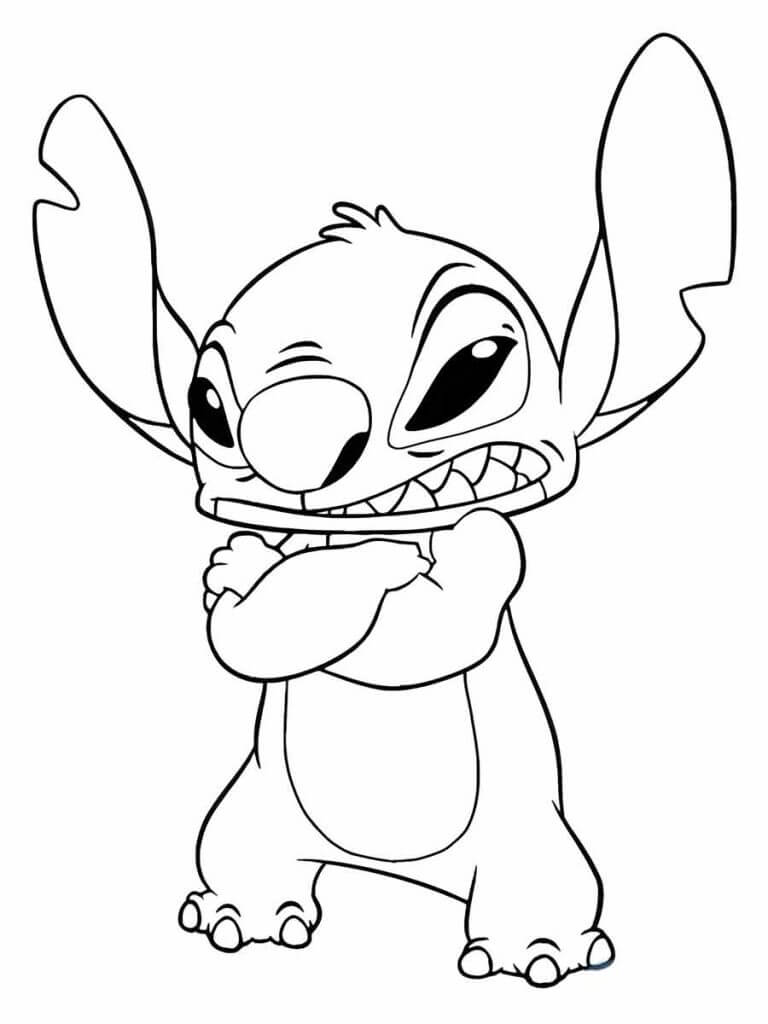 Desenho de Lilo & Stitch para imprimir