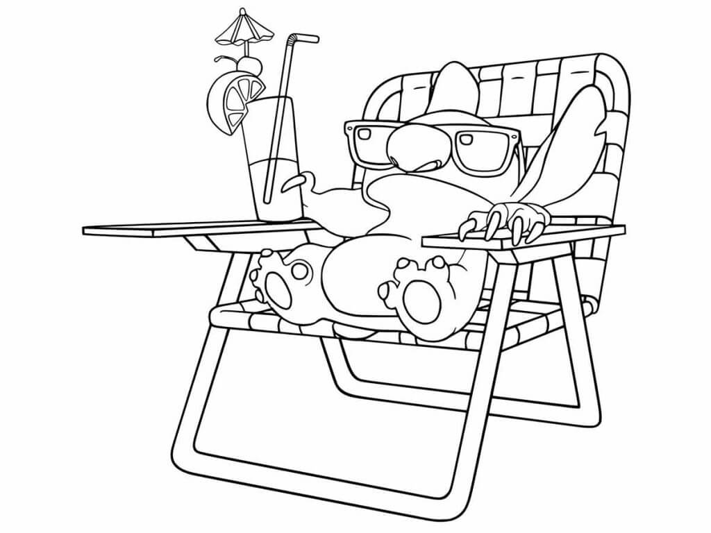 Desenho de Lilo & Stitch para imprimir