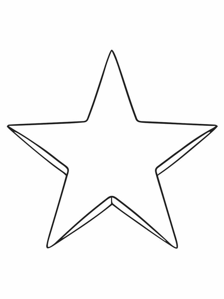 Desenho de Estrela para imprimir