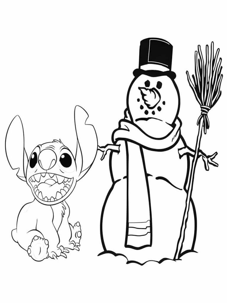 Desenho de Lilo & Stitch para imprimir