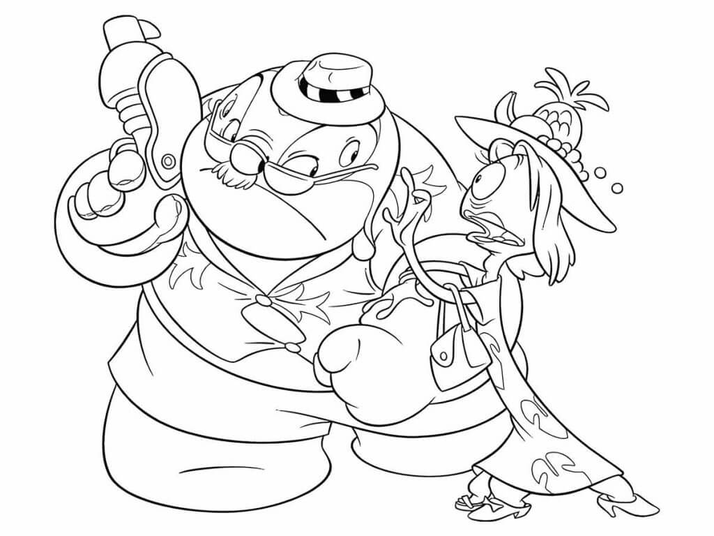 Desenho de Lilo & Stitch para imprimir