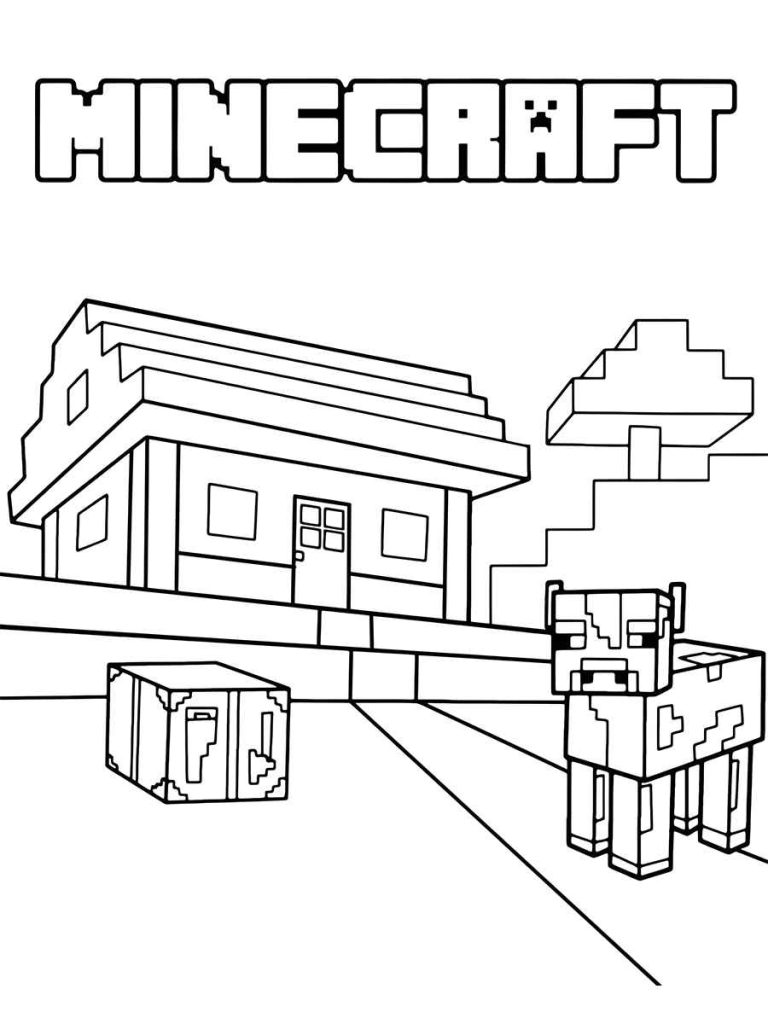 Desenho de Minecraft para imprimir