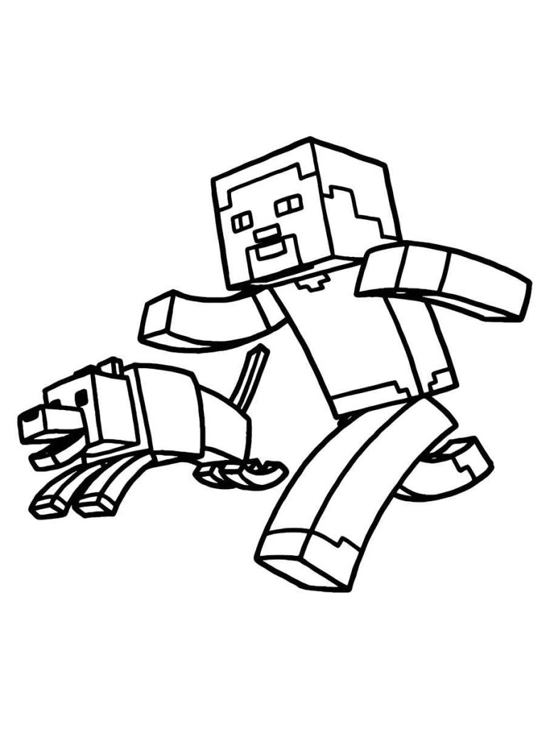 Desenho de Minecraft para imprimir