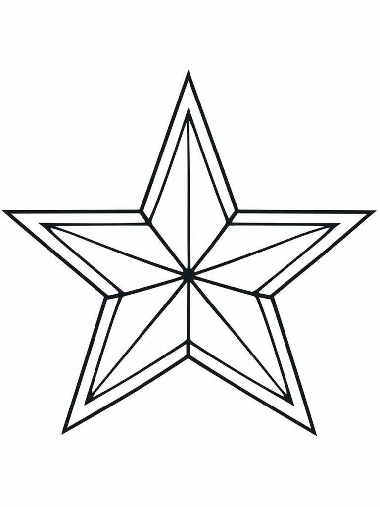 Desenho de Estrela para imprimir