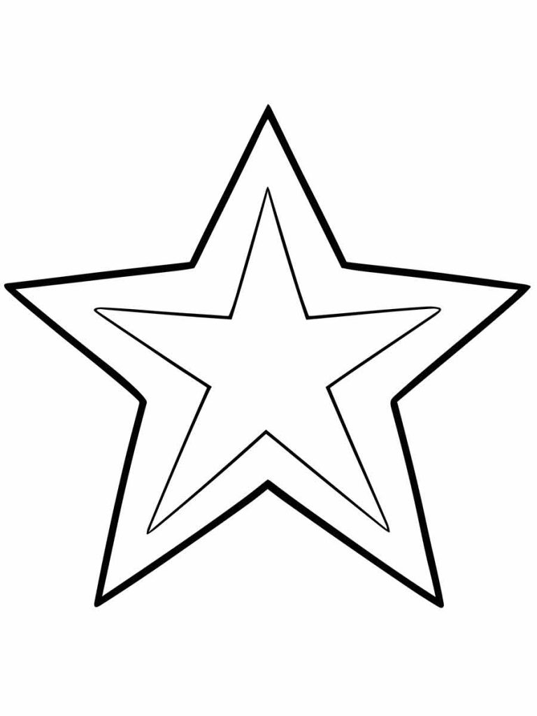 Desenho de Estrela para imprimir