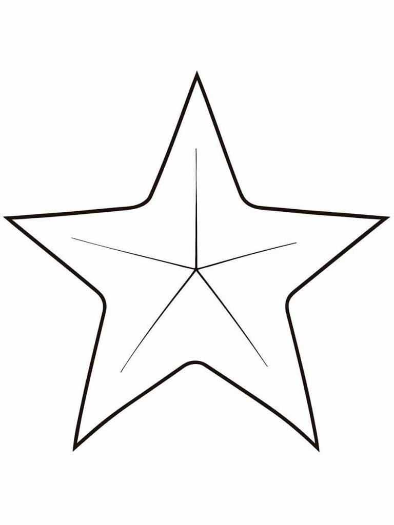 Desenho de Estrela para imprimir