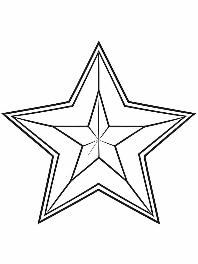 Desenho de Estrela para imprimir