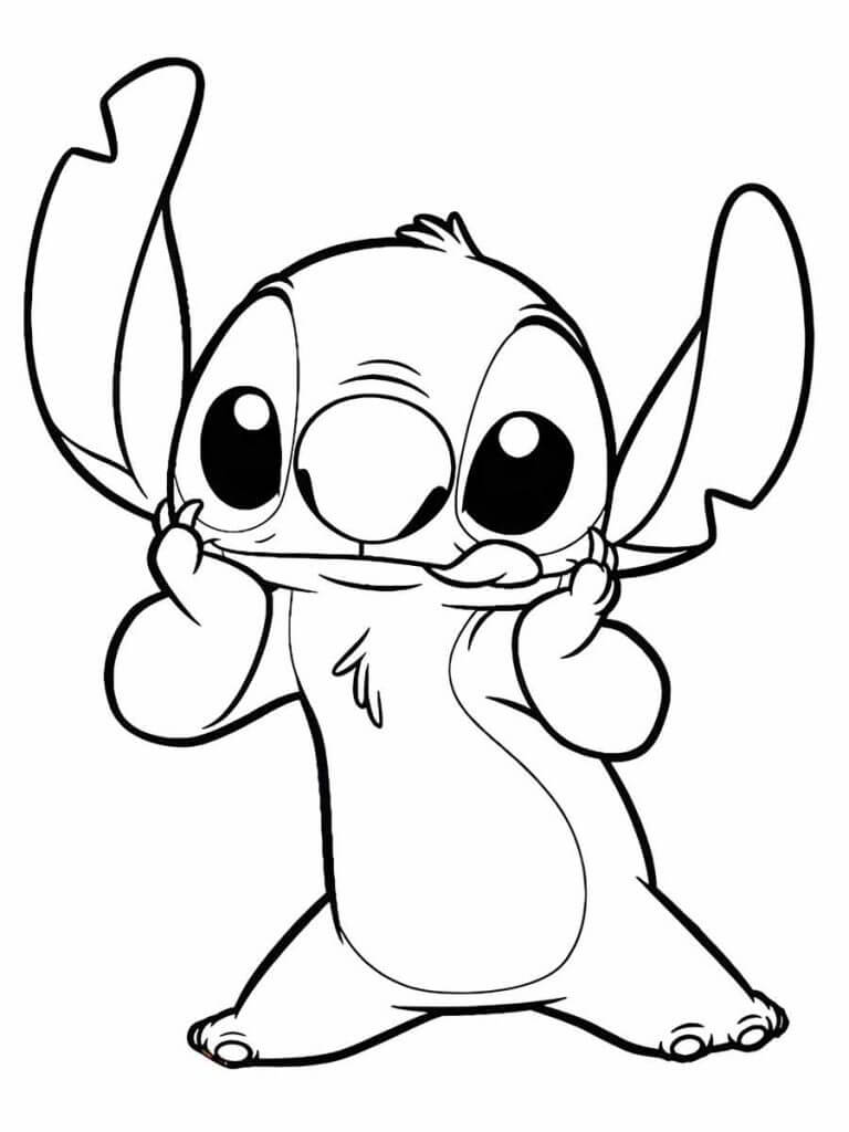 Desenho de Lilo & Stitch para imprimir