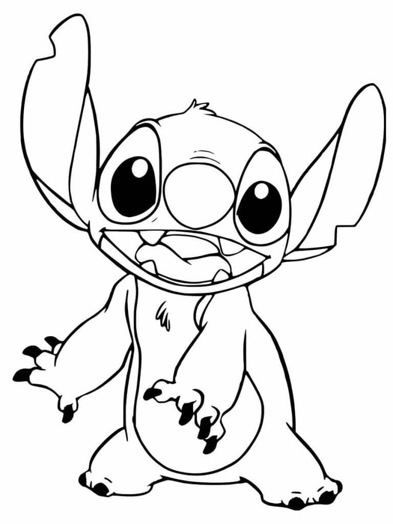 Desenho de Lilo & Stitch para imprimir