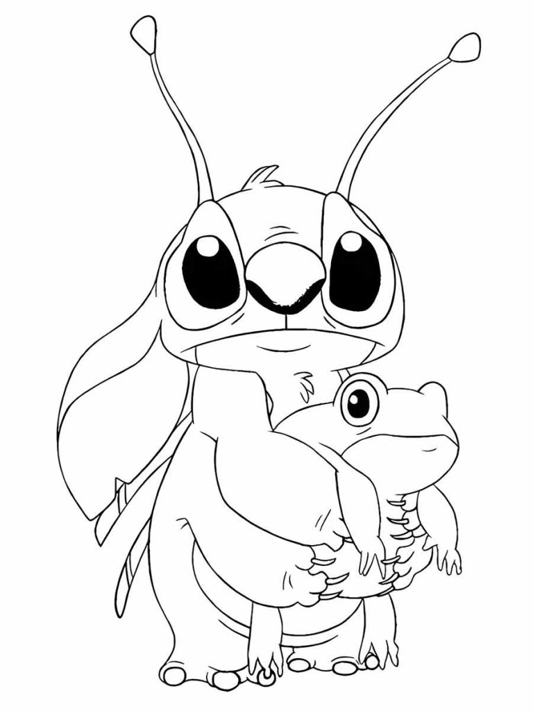 Desenho de Lilo & Stitch para imprimir