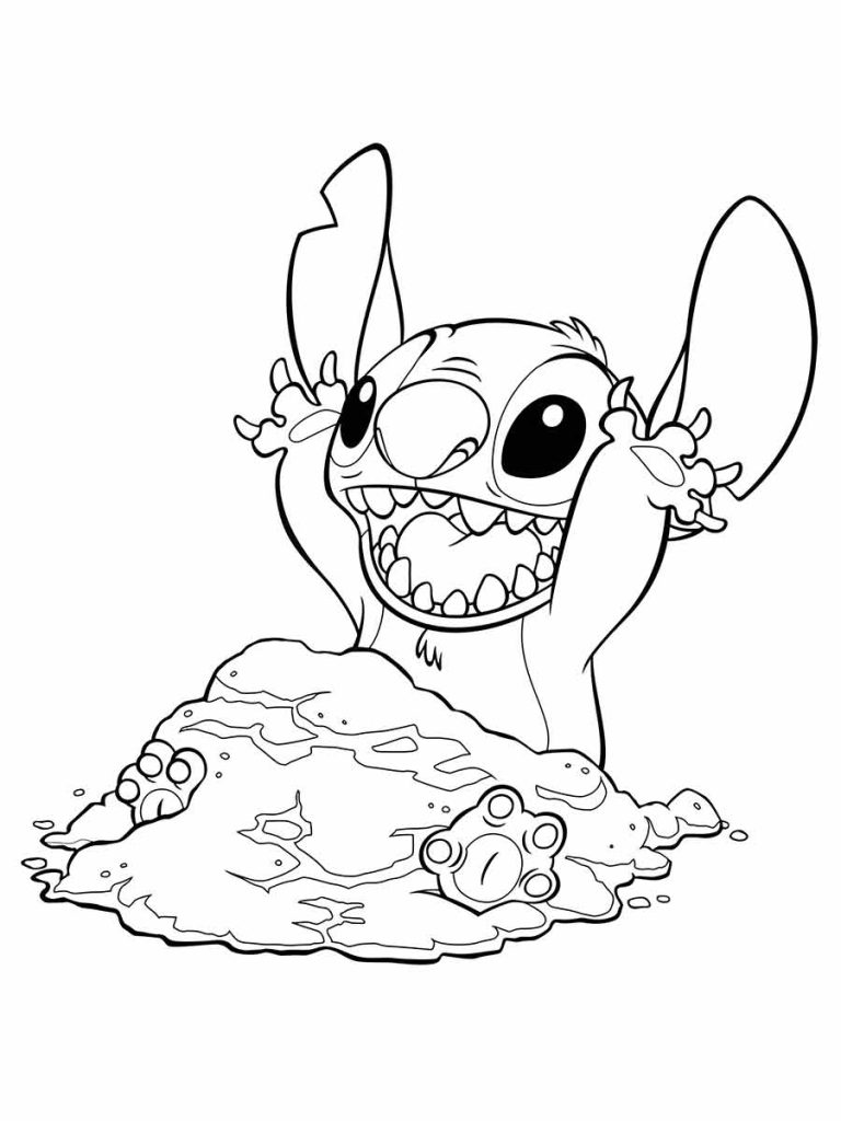 Desenho de Lilo & Stitch para imprimir