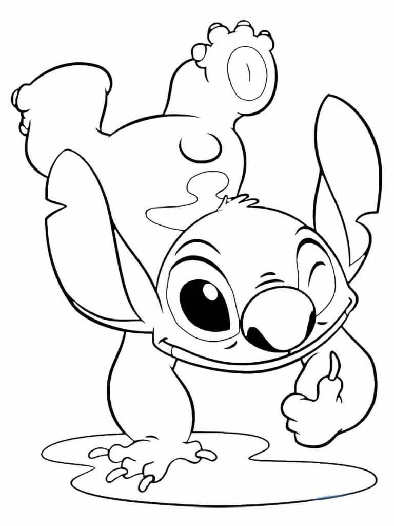 Desenho de Lilo & Stitch para imprimir