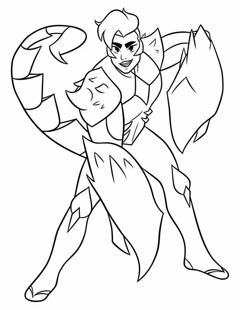 Desenho de She-Ra: A Princesa do Poder para imprimir