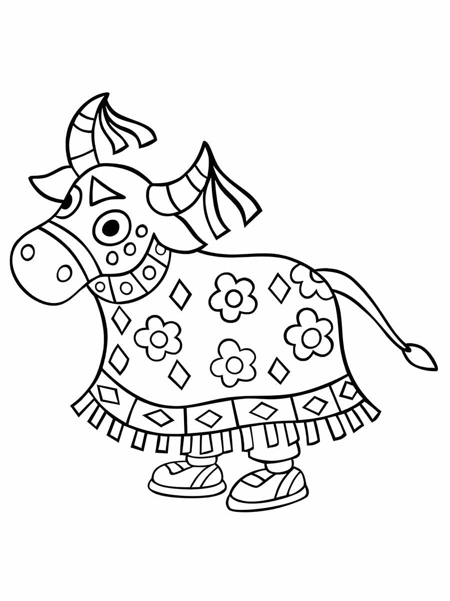 Bumba Meu Boi para Colorir e Imprimir