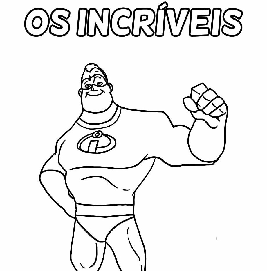 Desenho de Os Incríveis para imprimir